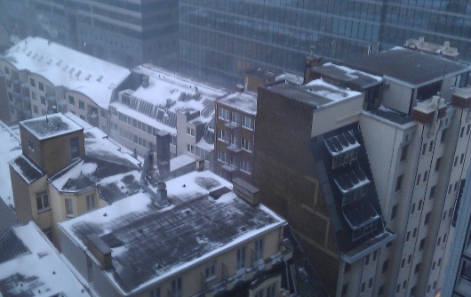neige à Bruxelles